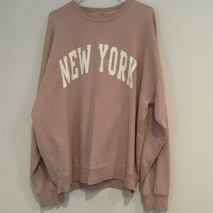 New York Oversized John Galt Crew Neck